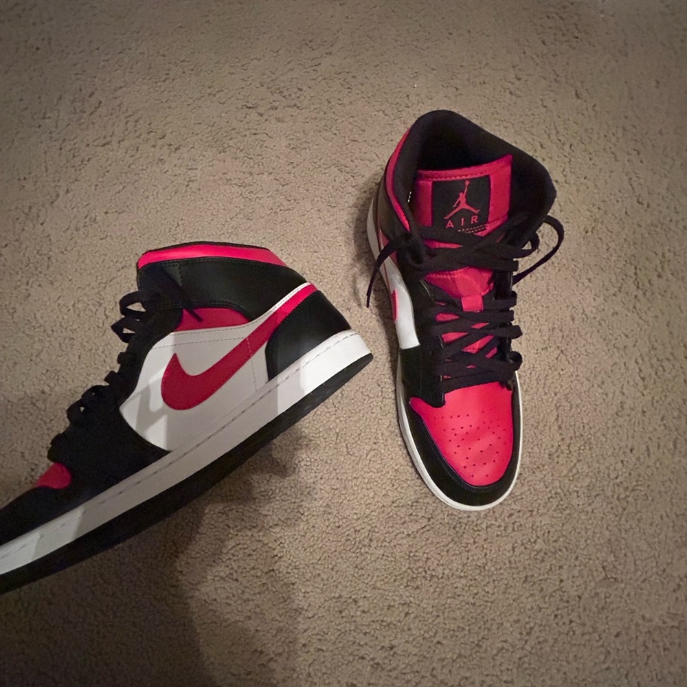 Nike Air Jordan Black and Red Sneakers